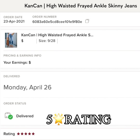 KanCan High Waisted Frayed Ankle Skinny Medium Washed Jeans Women’s Sizes NWT - Picture 4 of 13